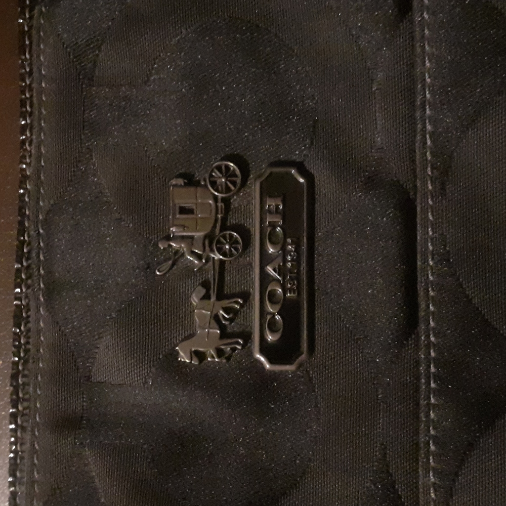 Coach shoulder Bag with metallic Strap